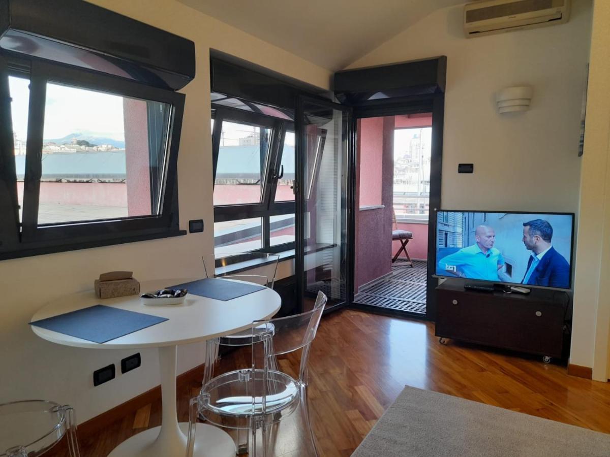 Bilocale Vista Mare Con Terrazzo-Porto Antico- Parcheggio Scontato Génova Exterior foto