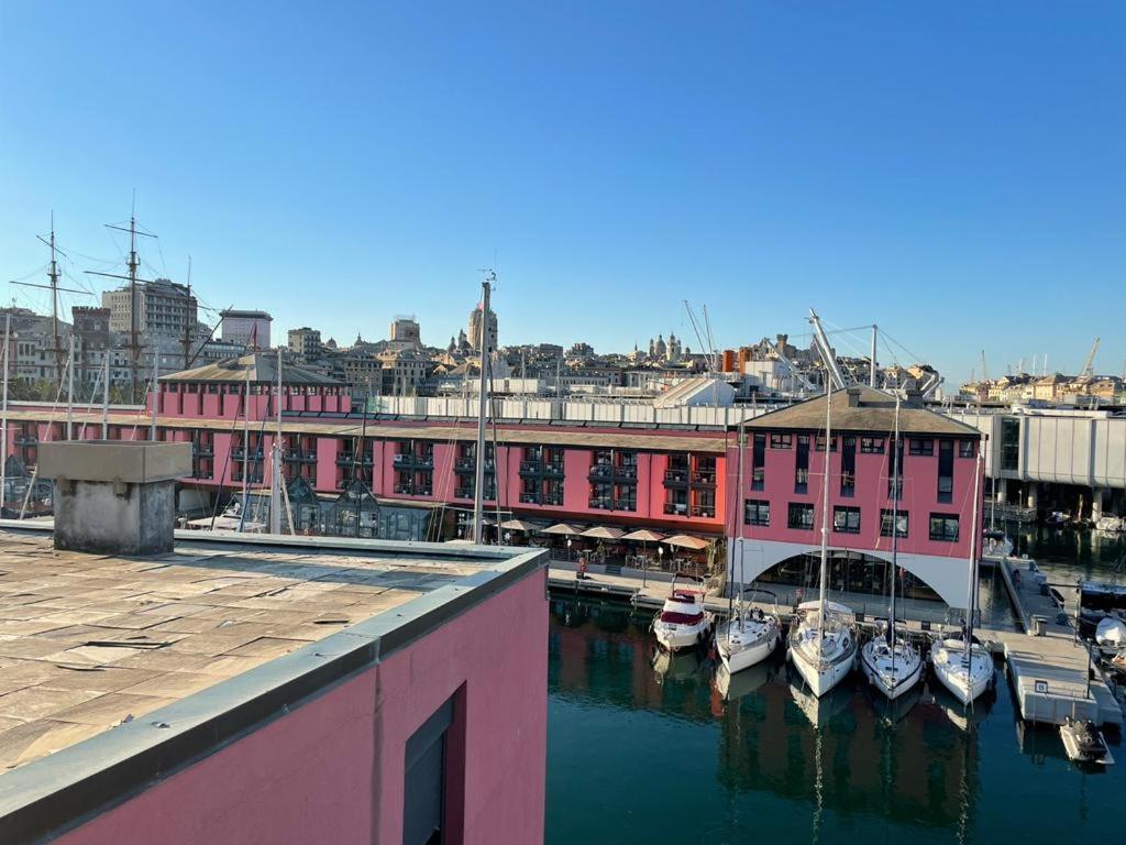 Bilocale Vista Mare Con Terrazzo-Porto Antico- Parcheggio Scontato Génova Exterior foto